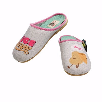 Pantufla Española Hot Potatoes Raizeux Grey mujer